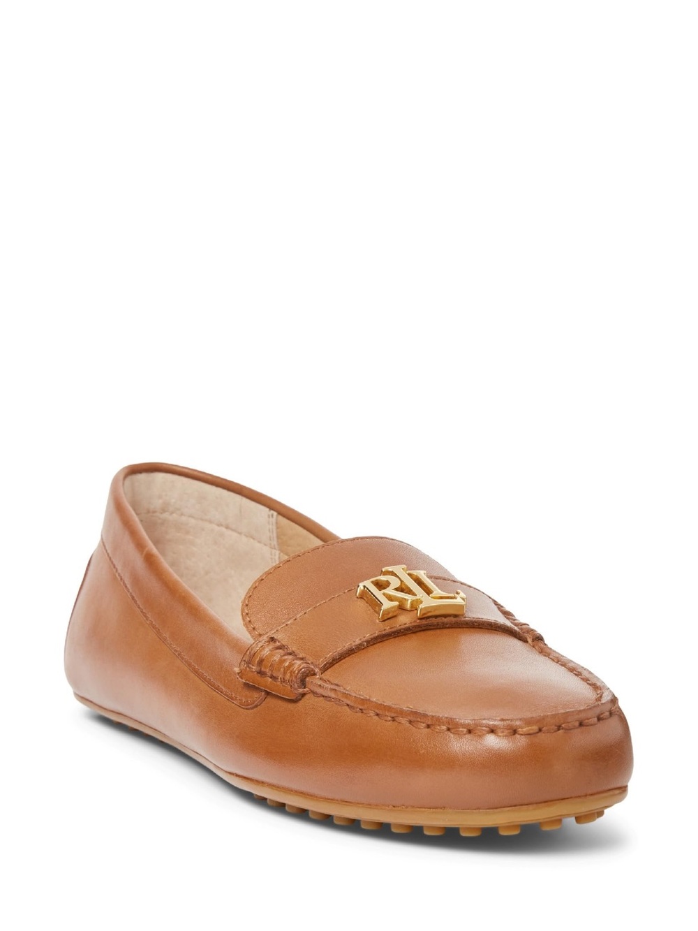 Ralph Lauren Women's Barnsbury Driver, Deep Saddle Tan, 9